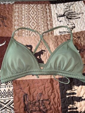 Sage green bikini top
